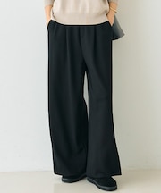 【人気追加】ストレッチダンボールタックワイドパンツ