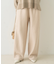 ウール起毛ジャージーカーブパンツ