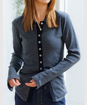 【Robert P.Miller / ロバートピーミラー】パネルリブカーディガン