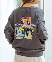 【DISCUS/ディスカス】【コラボ】DISCUS×パワーパフガールズスウェット