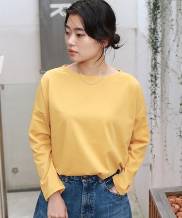 【一部店舗限定】エコポリコット天竺プルオーバー/ ロングスリーブTシャツ