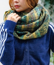 【Pierre Quioc / ピエールキオック】モヘア混チェックストール /