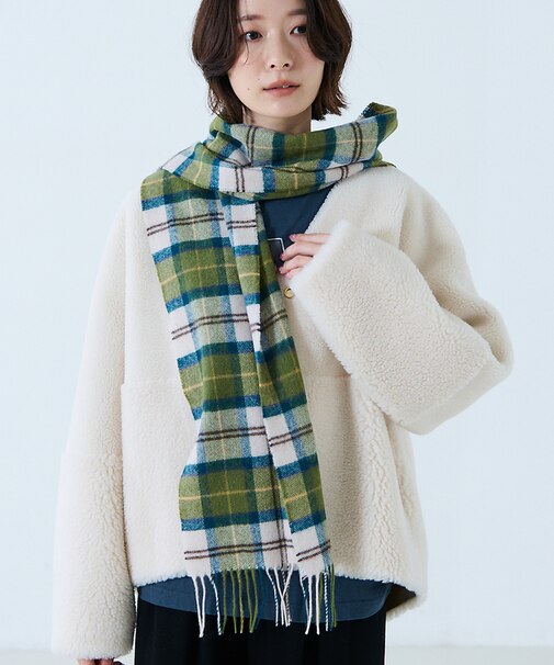 【BARBOUR/バブアー】タータンスカーフ / マフラー / ウール / チェ