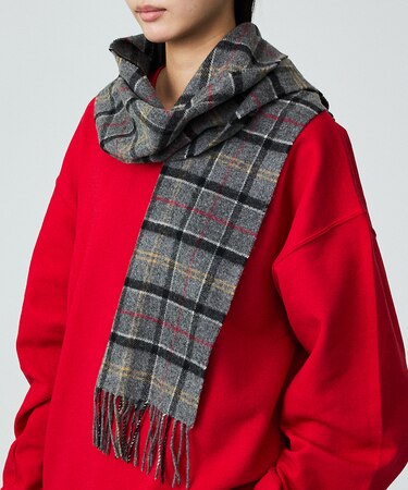 【BARBOUR/バブアー】タータンスカーフ / マフラー / ウール / チェ