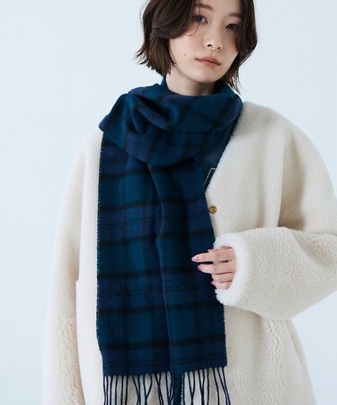 【BARBOUR/バブアー】タータンスカーフ / マフラー / ウール / チェ