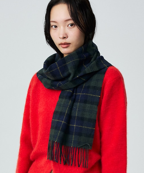 【BARBOUR/バブアー】タータンスカーフ / マフラー / ウール / チェ