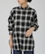オンブレーチェックオーバーシャツ