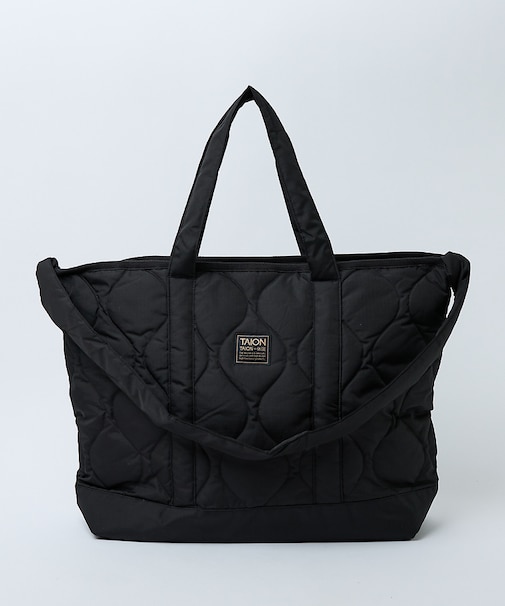 【TAION / タイオン】ミリタリー ジップ ダウントートバッグM / 大容量