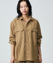 【Le Melange/ル・メランジュ】テンセルナイロンツイルシャツ / セット