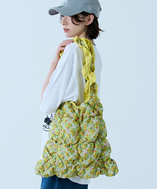 【Casselini / キャセリーニ】スクエアギャザートート