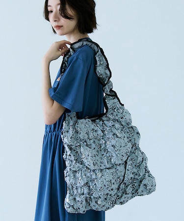 【Casselini / キャセリーニ】スクエアギャザートート