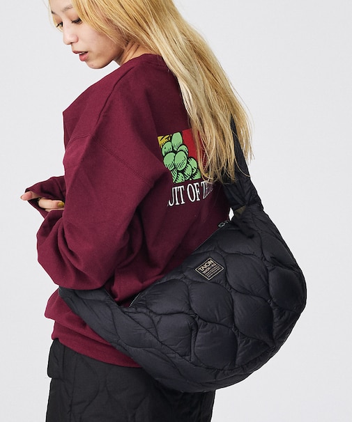 【TAION / タイオン】バナナショルダー ダウンバッグM / ソフトシェル