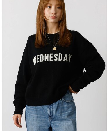 【Le Melange/ル・メランジュ】ロゴニット/#8552003/トップス/