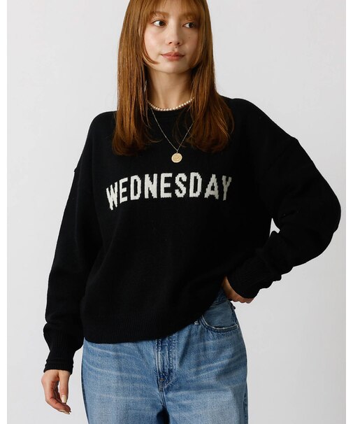 【Le Melange/ル・メランジュ】ロゴニット/#8552003/トップス/