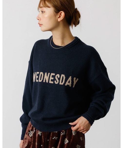 【Le Melange/ル・メランジュ】ロゴニット/#8552003/トップス/