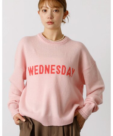 【Le Melange/ル・メランジュ】ロゴニット/#8552003/トップス/