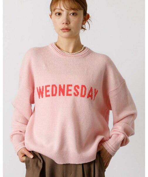 【Le Melange/ル・メランジュ】ロゴニット/#8552003/トップス/