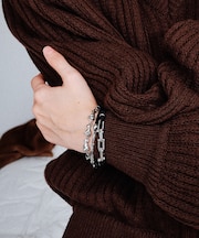 【heyep／ヘイップ】キャット＆メタルパーツ ヘアタイ 3P CAT＆META