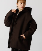 【Le Melange/ル・メランジュ】コクーンシルエットフードコート/#855