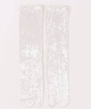 【Keena/キーナ】ベルベットソックスロング/靴下/丈長め/足袋/ベロア【WE