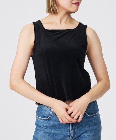 【Keena/キーナ】ベルベットタンクトップス/トップス/ベロア/レイヤード【W