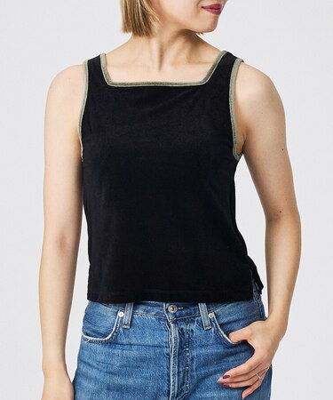 【Keena/キーナ】ベルベットタンクトップス/トップス/ベロア/レイヤード【W