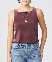 【Keena/キーナ】ベルベットタンクトップス/トップス/ベロア/レイヤード【W