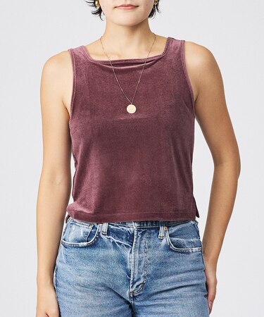 【Keena/キーナ】ベルベットタンクトップス/トップス/ベロア/レイヤード【W