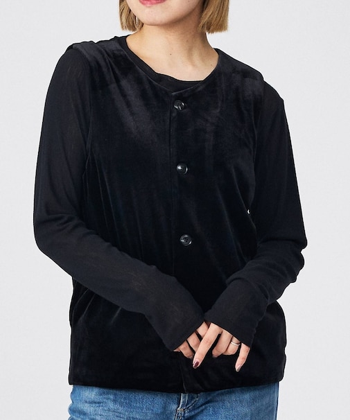 【Keena/キーナ】ベルベットベスト/トップス/ベロア【WEB限定】