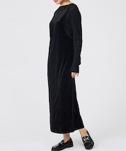 【Keena/キーナ】ベルベットタンクワンピース/上品/お出かけ/ワンピース【W
