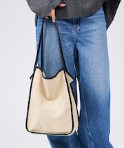 【IOMMI/イオミ】フェイクスエード トートバッグ 巾着付き