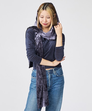 【Keena/キーナ】ベルベットマフラー/マフラー/ベルベット/お出かけ【WEB