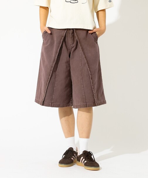 【157/イチゴーナナ】HALF TUCK SHORTS/ハーフパンツ/157F