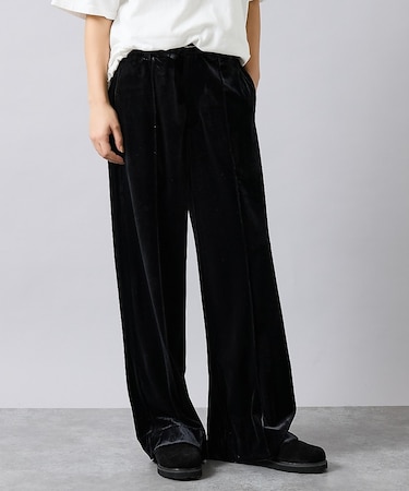 【Keena/キーナ】ベロアセンタープレスパンツ/ベロア/センタープレス/お出か