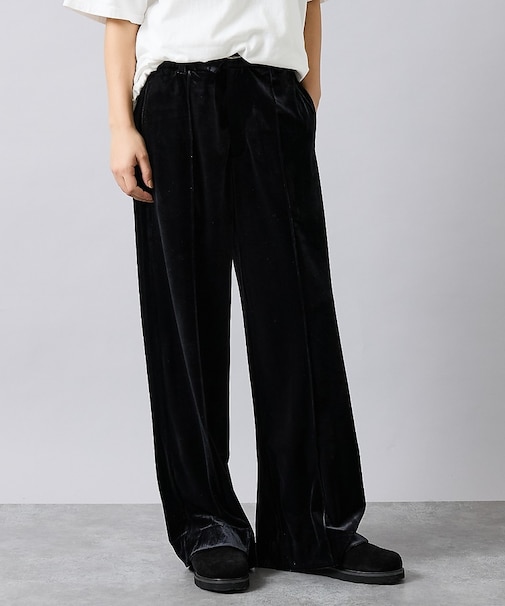 【Keena/キーナ】ベロアセンタープレスパンツ/ベロア/センタープレス/お出か