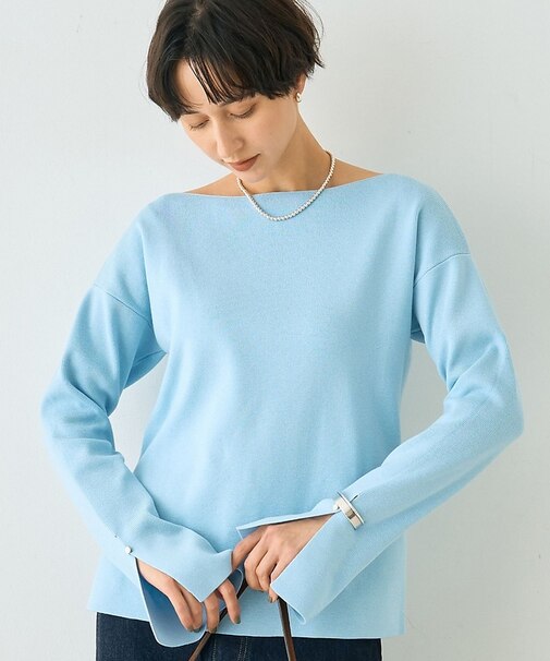 スムーススリットニットプルオーバー