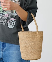 【MADE IN MADA /メイドインマダ】ワンハンドル かごバッグ