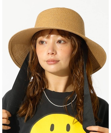 【Ruben/ルーベン】リボン付き麦わらハット/RUS-8309【WEB限定】