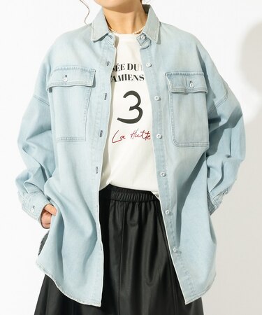 【Healthy denim / ヘルシーデニム】Almond / デニムシャツ