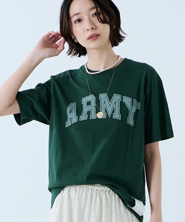 【JOHNBULL/ジョンブル】ARMY プリント S/S Tシャツ / 半袖T