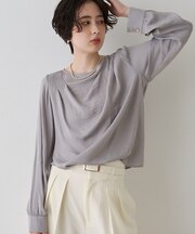 【一部店舗限定】ドレープサテンブラウス