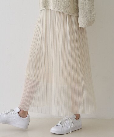 【一部店舗限定】ラメシアープリーツスカート