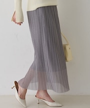 【一部店舗限定】ラメシアープリーツスカート