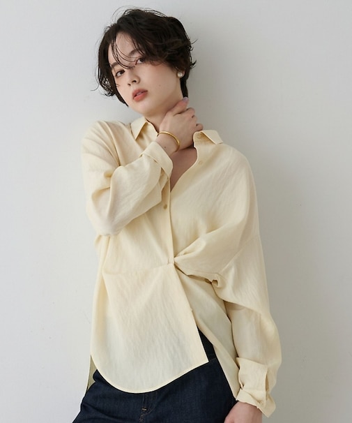 【一部店舗限定】アシンメトリー変形2WAYシャツ