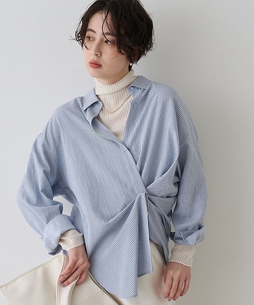 【一部店舗限定】アシンメトリー変形2WAYシャツ