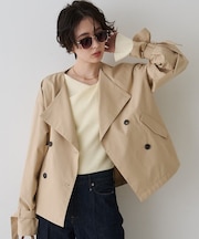 【撥水・防花粉加工】【一部店舗限定】キャンディスリーブショートトレンチコート