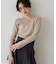 【一部店舗限定】ドレープスリットスリーブリブニット