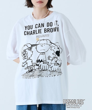 【JOHNBULL/ジョンブル】PEANUTS プリントTシャツ / スヌーピー