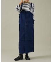 【157×WOADBLUE】オーバーオールスカート/デニム/コットン【WEB限定