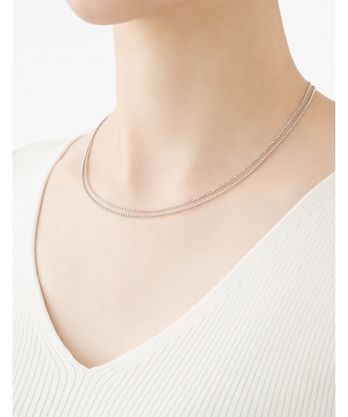 【MARIHA/マリハ】Silent Rainネックレス2連